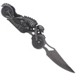 Martinez Albainox Moto Skeleton Knife with Flashlight Gray Zamak, Laser Ornament 3Cr13Mov (18063)