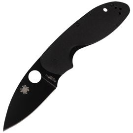 Spyderco Efficient G-10 Black / Black Blade Plain (C216GPBBK)