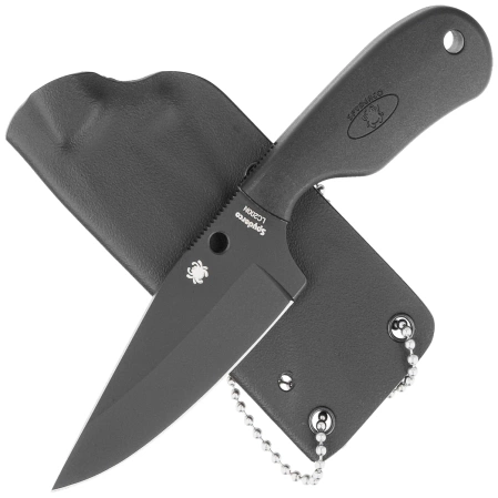 Nóż Spyderco Subway Bowie Black FRN, Black Plain LC200N by Fred Perrin (FB48PBBK)