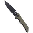 Kubey Raven KB245I Knife Green G10, Dark Stonewashed AUS-10 by Jelly Jerry