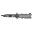 Martinez Albainox Rainblack Balisong Knife Printed Steel, Printed 3Cr13Mov (02281)