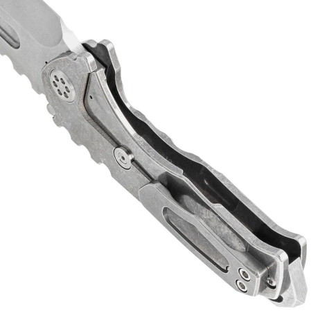 Medford Praetorian Genesis T Tanto Tumbled Titanium, Std HW/Clip, Tumbled S45VN by Greg Medford (MK0294TT-01TM-TSCS-BN)