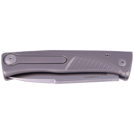 LionSteel Thrill Knife Grey Titanium, Satin M390 by Molletta (TL GY)