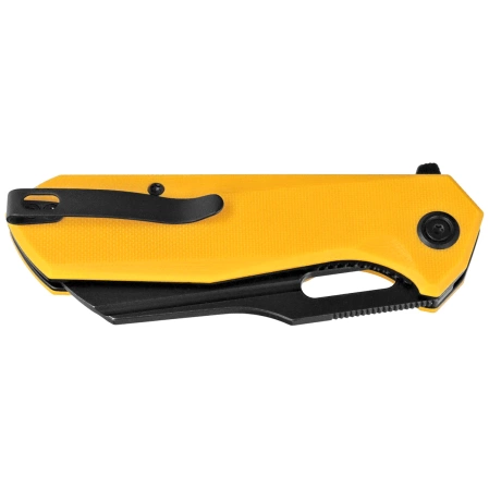 Nóż składany Kubey Atlas Yellow G10, Blackwashed 14C28N by Jelly Jerry (KU328E)