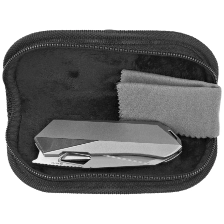 Remette Woodpecker Knife Gray Titanium, Hand Grinding Pearlescent M390 (RTWP-T)