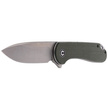 CIVIVI Knife Elementum Flipper Dark Green Micarta, Satin Finish (C907T)