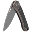 Nóż składany LionSteel Twain Bronze Titanium/Carbon Fiber, Satin MagnaCut by Gianni Pauletta (TW BR CF)