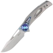 Reate GTR Knife Bead Blasted Titanium/Zircuti Inlay, Zircuti Clip, Hand Satin M390