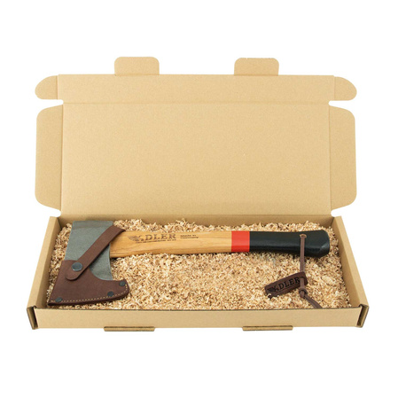 Adler Yankee Hatchet Red/Black Hickory Wood, C60 Carbon Steel (210.0H150A011)