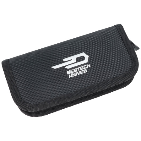 Bestech Knife Ascot Carbon Fiber / Black G10, Satin D2 (BG19A)