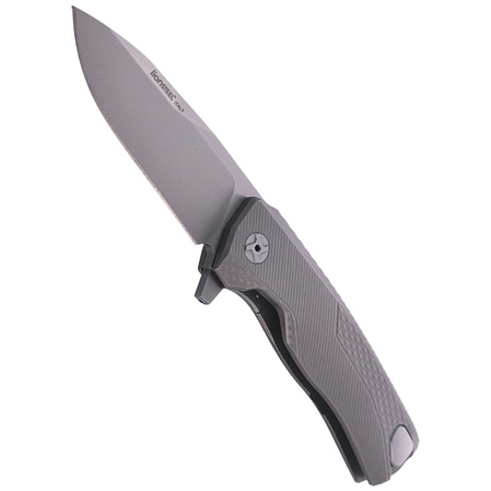 LionSteel ROK Knife Grey Titanium, Satin M390 by Molletta (ROK G)