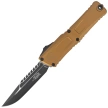 Nóż automatyczny OTF Microtech Combat Troodon Gen III Interceptor Signature Tan Aluminium, Black M390MK by Tony Marfione (1217-1TAS)