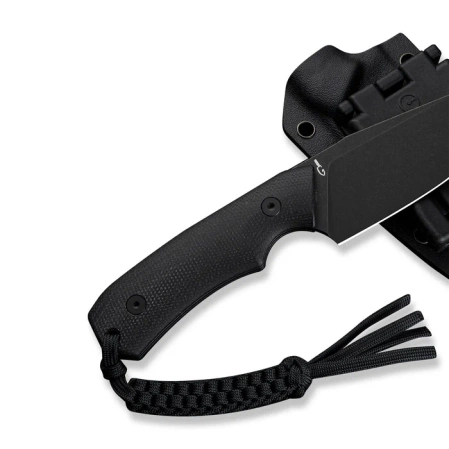 Civivi Gander Knife Black Canvas Micarta, Black Stonewashed 14C28N by Matt Gentry (C24058B-2)