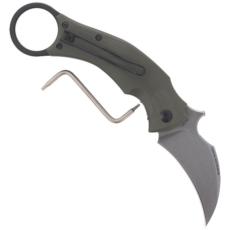Nóż FOX Karambit Black Bird by Bastinelli G10 OD Green, Stone Washed (FX-591 ODSW)