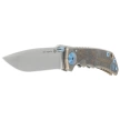 Spartan Blades Harsey Folder Special Edition King Tut Bronze Titanium, Blue HW, Stonewashed MagnaCut by William W. Harsey Jr. (SF5KTUT)