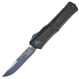 Microtech Combat Troodon Gen III S/E OTF Knife Black Aluminum, Navy M390MK by Tony Marfione (1143-1NASK)