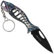 Martinez Albainox Fishing Knife Key-ring Blue Aluminum, Black 3Cr13MoV (18504-BL)