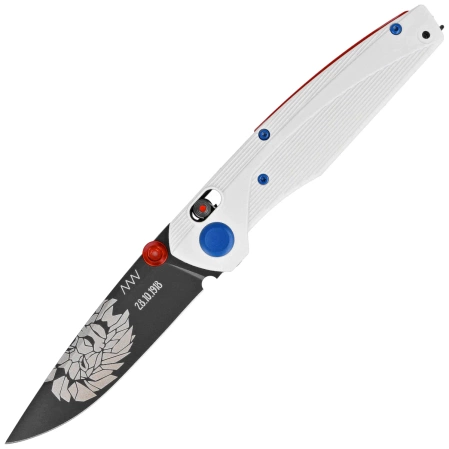 ANV A100 BB Limited Edition No 26/100 Knife White GRN, Black DLC Sleipner (ANVA100-036)