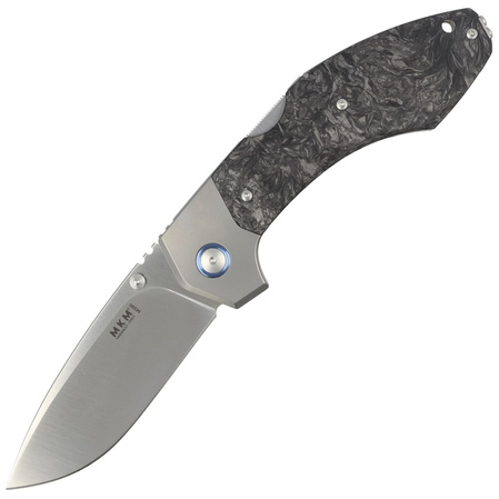 MKM Hero Knife Marbled Carbon Fiber, Satin M390 by Tommaso Rumici (MK HR-CFT)