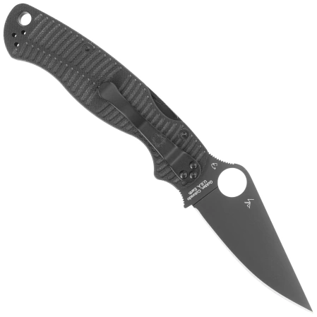 Nóż składany Spyderco Para Military 2 Black G10, Black DLC CPM MagnaCut by Sal, Eric Glesser (C81GMCBKP2)
