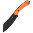 Kubey Knife Perses, Orange G10, Dark Stonewashed D2 (KU302B)