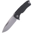 LionSteel ROK Knife Black Aluminum, Satin M390 by Molletta (ROK A BS)