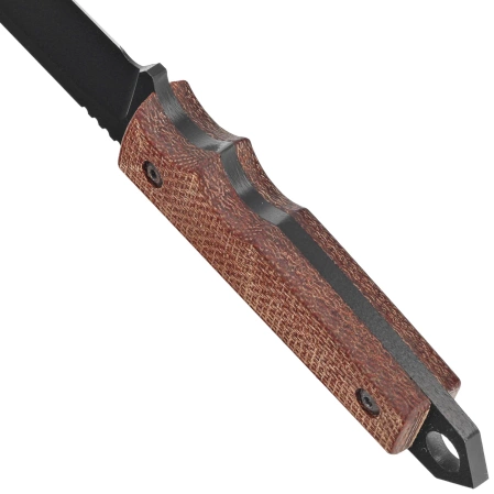 Nóż Za-Pas Urban Tactic Brown Micarta, Black Cerakote NMV (UT-CE-M-BR)
