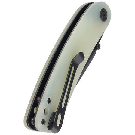 Nóż składany Kubey Momentum Jade G10, Dark Stonewashed AUS-10 by Sherif Manganas (KU344J)