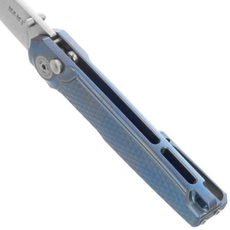 Nóż składany MKM Miura Blue Titanium, Satin M390 by Simone Tonolli (MK MI-TBL)