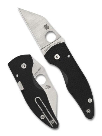 Nóż składany Spyderco MicroJimbo Sprint Run Black G10, Satin CPM S90V by Michael Janich (C264CFP)