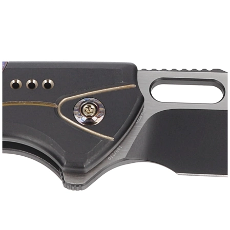 Nóż składany WE Knife Exciton LE No 185/210 Black / Flamed Titanium, Two Tone CPM 20CV (WE22038A-4)