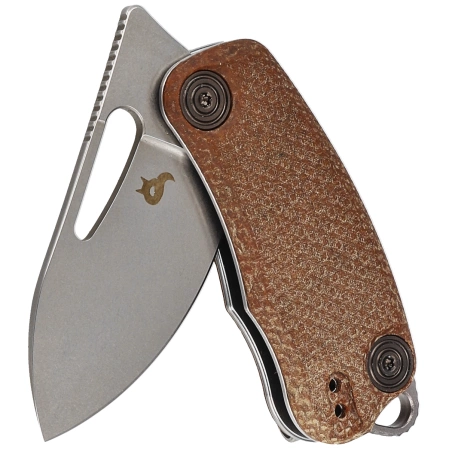 Nóż składany BlackFox Nix Brown Micarta, Acid Stone Washed D2 by Grigorii Matveev (BF-763)