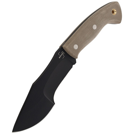 Nóż Böker Plus Mini Tracker Brown Micarta, Black 1095 by Dave Wenger (02BO027)