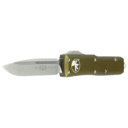 Microtech UTX-85 S/E OTF Knife OD Green Aluminium, Stonewashed M390 (231-10OD)
