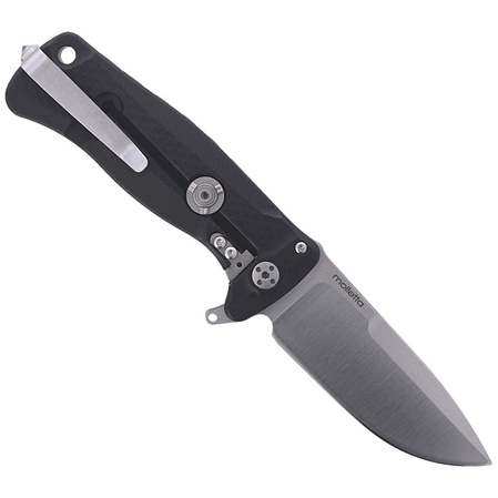 LionSteel SR22A Black Aluminum, Satin Sleipner by Molletta (SR22A BS)
