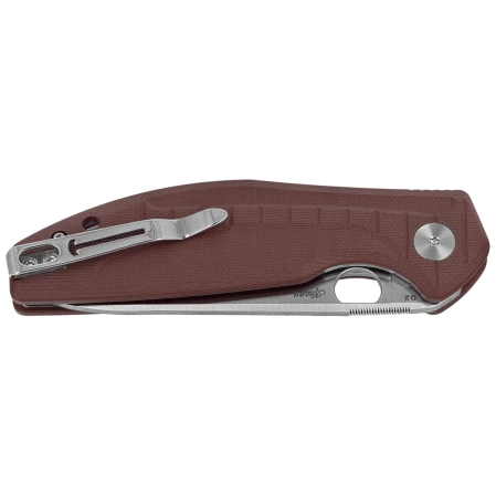 Nóż składany Bestechman Angry Owl Brown G10, Satin/Stonewashed D2 by Keanu Alfaro (BMK12D-1)
