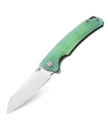 Nóż składany Bestech Texel Transparent G10, Stonewashed/Satin D2 by A Purvis Blades (BG21B-1)