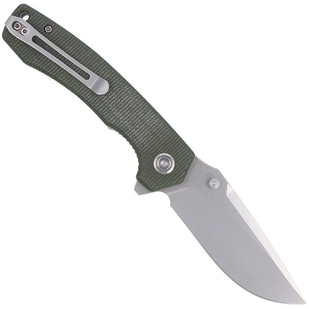 Nóż Kubey Knife Green Micarta, Bead Blasted D2 (KU901C)