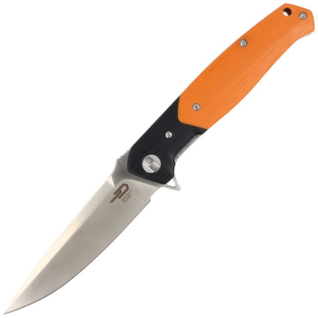 Bestech Knife Swordfish Black / Orange G10, Satin D2 (BG03C)