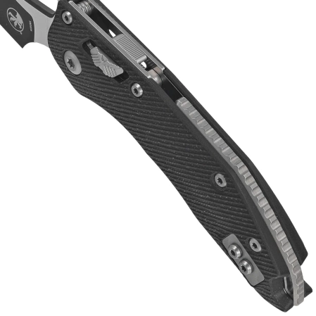 Nóż składany Microtech Stitch Ram-Lok S/E Fluted Black G10, Black M390MK by Borka Blades and Tony Marfione (169RL-1FLGTBK)