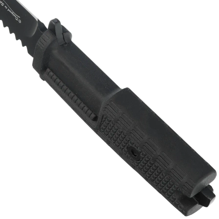 K25 RK-31910 Knife Black Rubber, Black Titanium 7Cr17Mov