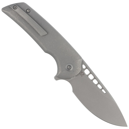 Nóż składany WE Knife Mini Malice Gray Titanium, Gray Stonewash CPM 20CV by Ferrum Forge (WE054BL-2)