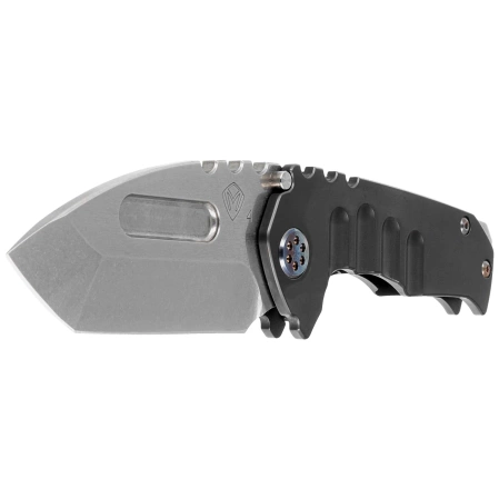 Medford Praetorian Genesis T Tanto Charocal DLC Titanium, Flm HW/Clip, Tumbled S45VN by Greg Medford (MK0294TT-30PV-TFCF-BN)