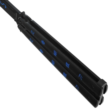 Nóż składany motylek Martinez Albainox Balisong Night Fighter II Black Stainless Steel, Black 3Cr13MoV (02104)