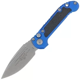 Nóż automatyczny Microtech LUDT Gen III S/E Blue Aluminium, Apocalyptic M390MK by Tony Marfione (1135-10APBL)
