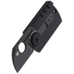 Spyderco Dog Tag Folder CF/G-10 Laminate Black PlainEdge Knife (C188CFBBKP)