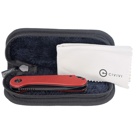 CIVIVI Elementum Flipper Burgundy G10, Black Stonewashed (C907A-1)