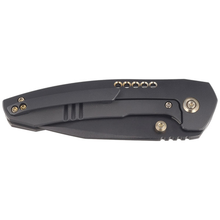 Nóż składany WE Knife Trogon Black Titanium, Black Stonewashed CPM 20CV by Brian Brown (WE22002B-2)