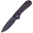 Nóż CIVIVI Elementum Flipper Shredded Carbon Fiber / Copper Shred, Black Damascus (C907C-DS3)