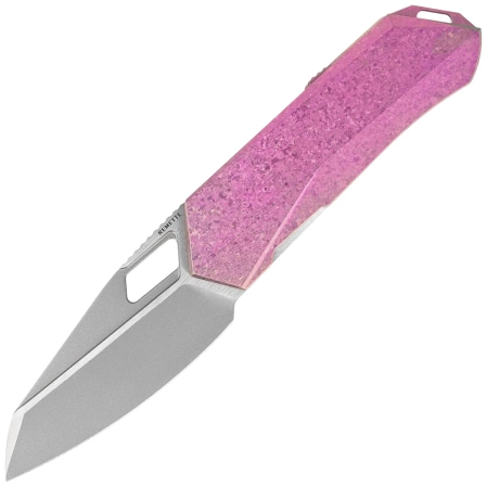 Remette Woodpecker Knife Crystal Purple Titanium, Hand Grinding Pearlescent M390 (RTWP-IP)